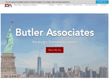 Tablet Screenshot of butlerassociates.com